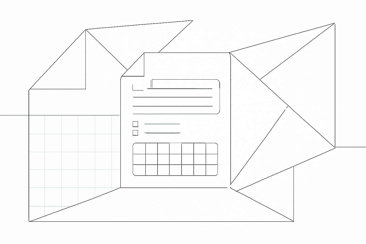 Illustration representing tax forms and identification.