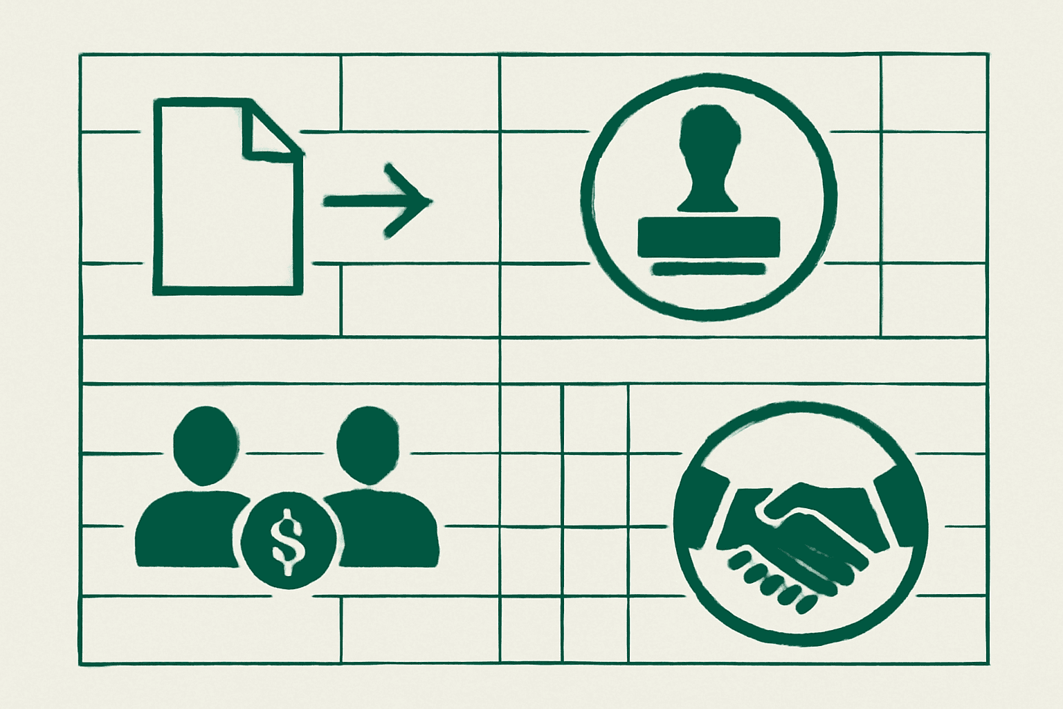 Visual representation of criteria for 1099 contractors.